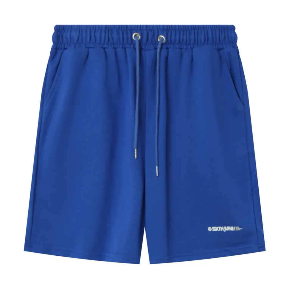 Short Logo Imprime Bleu