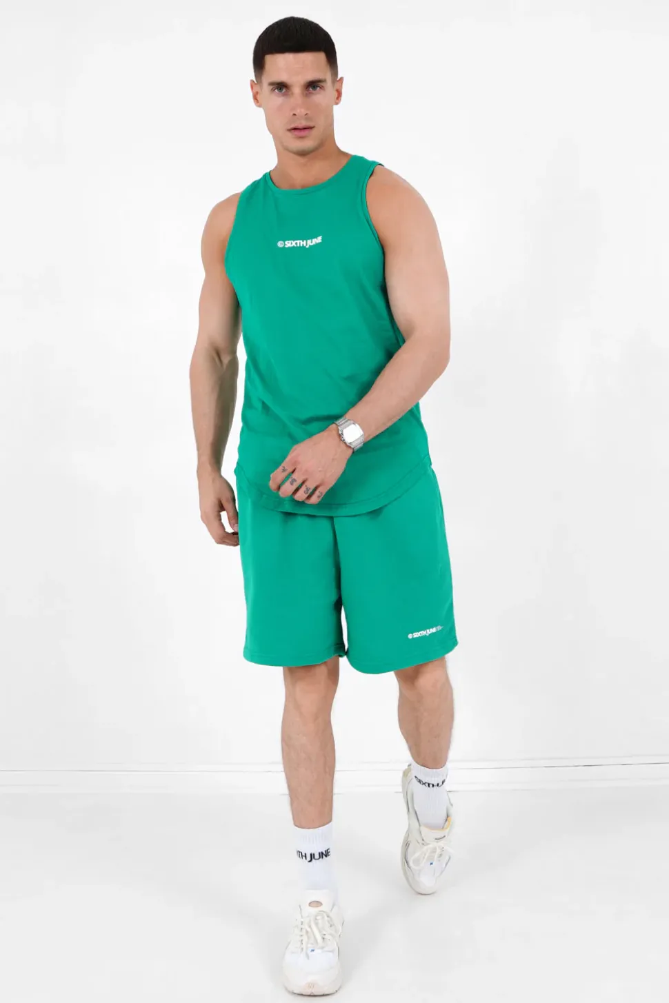 Short Logo Imprime Vert