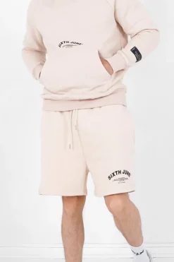 Short Logo Incurve Beige