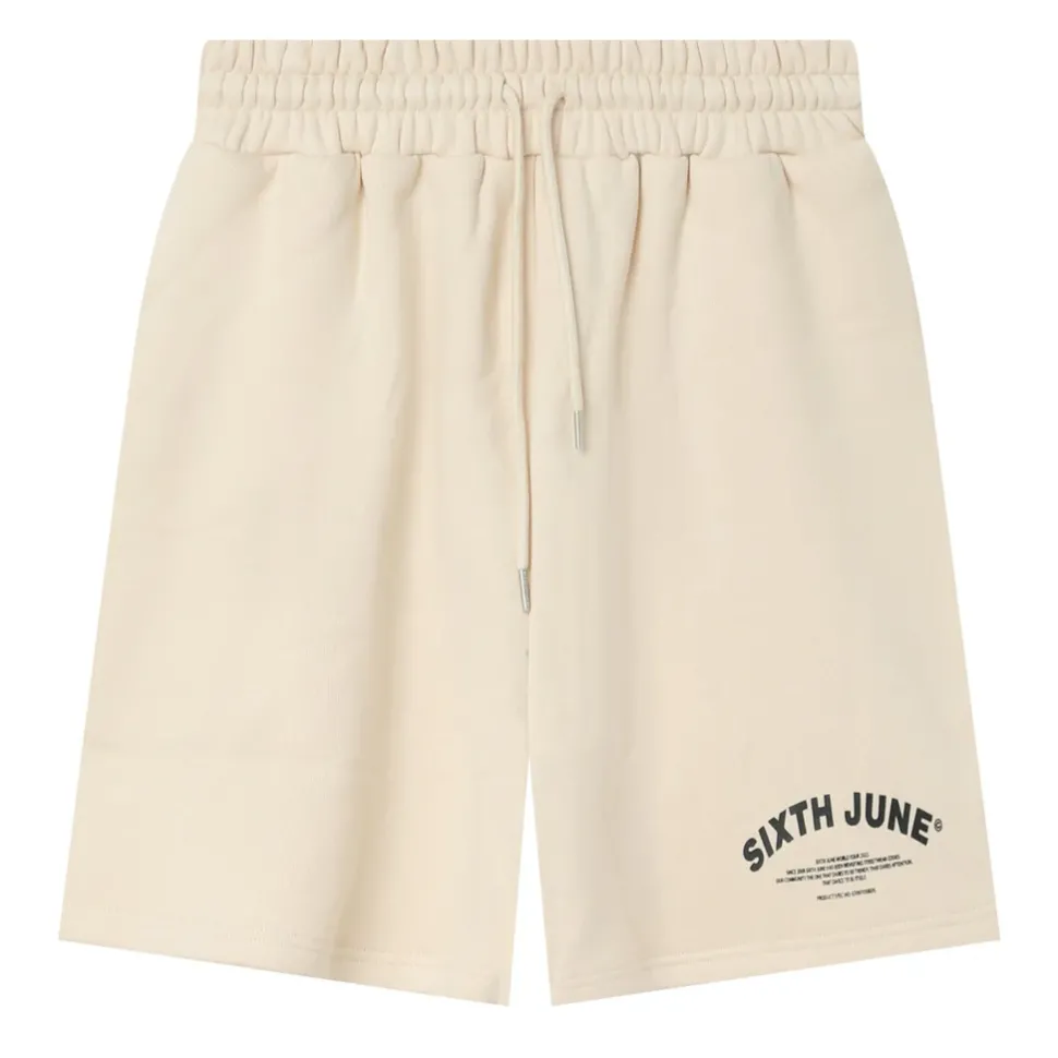 Short Logo Incurve Beige