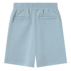 Short Logo Incurve Bleu Clair