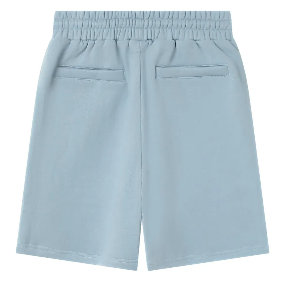 Short Logo Incurve Bleu Clair