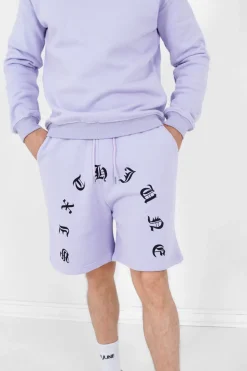 Short Logo Incurve Gothique Violet Clair