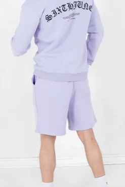 Short Logo Incurve Gothique Violet Clair