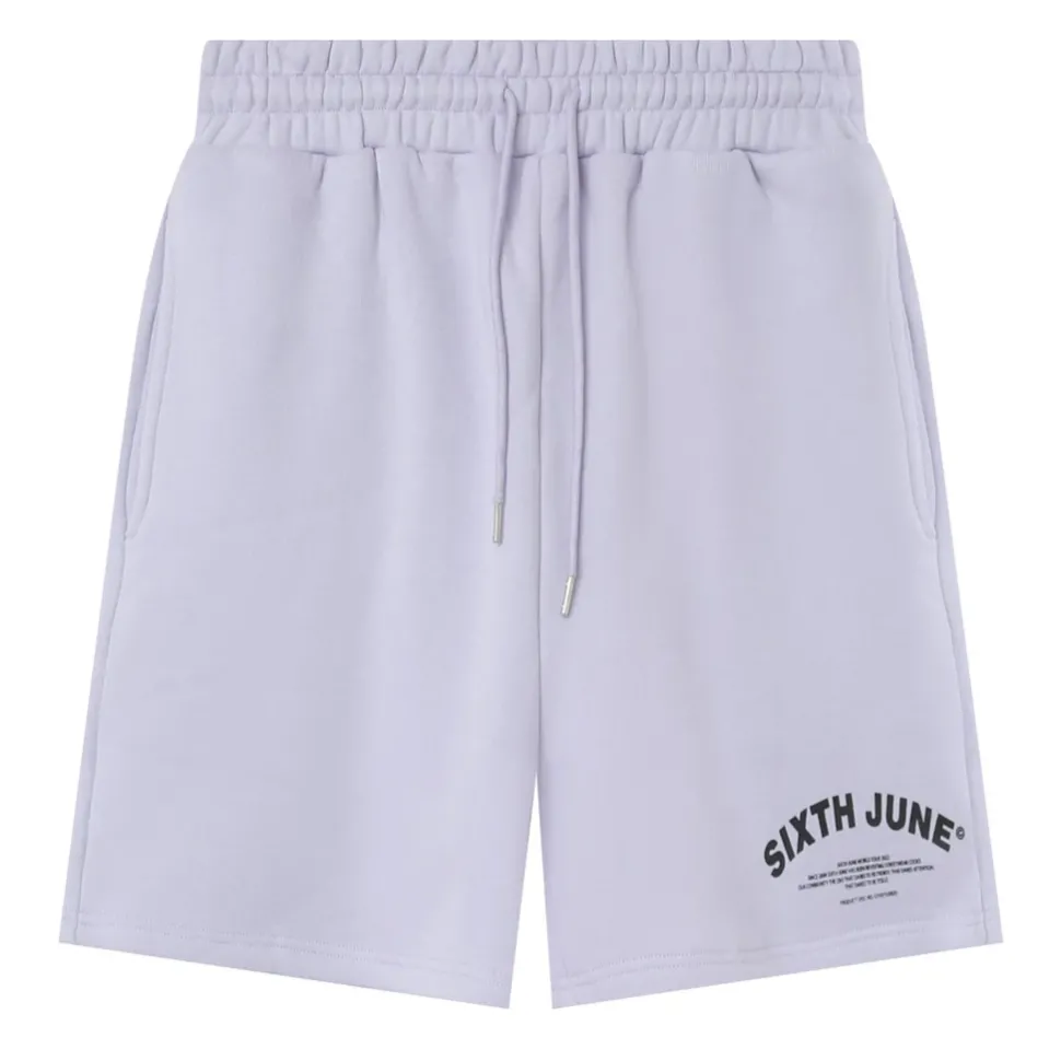Short Logo Incurvee Violet Clair
