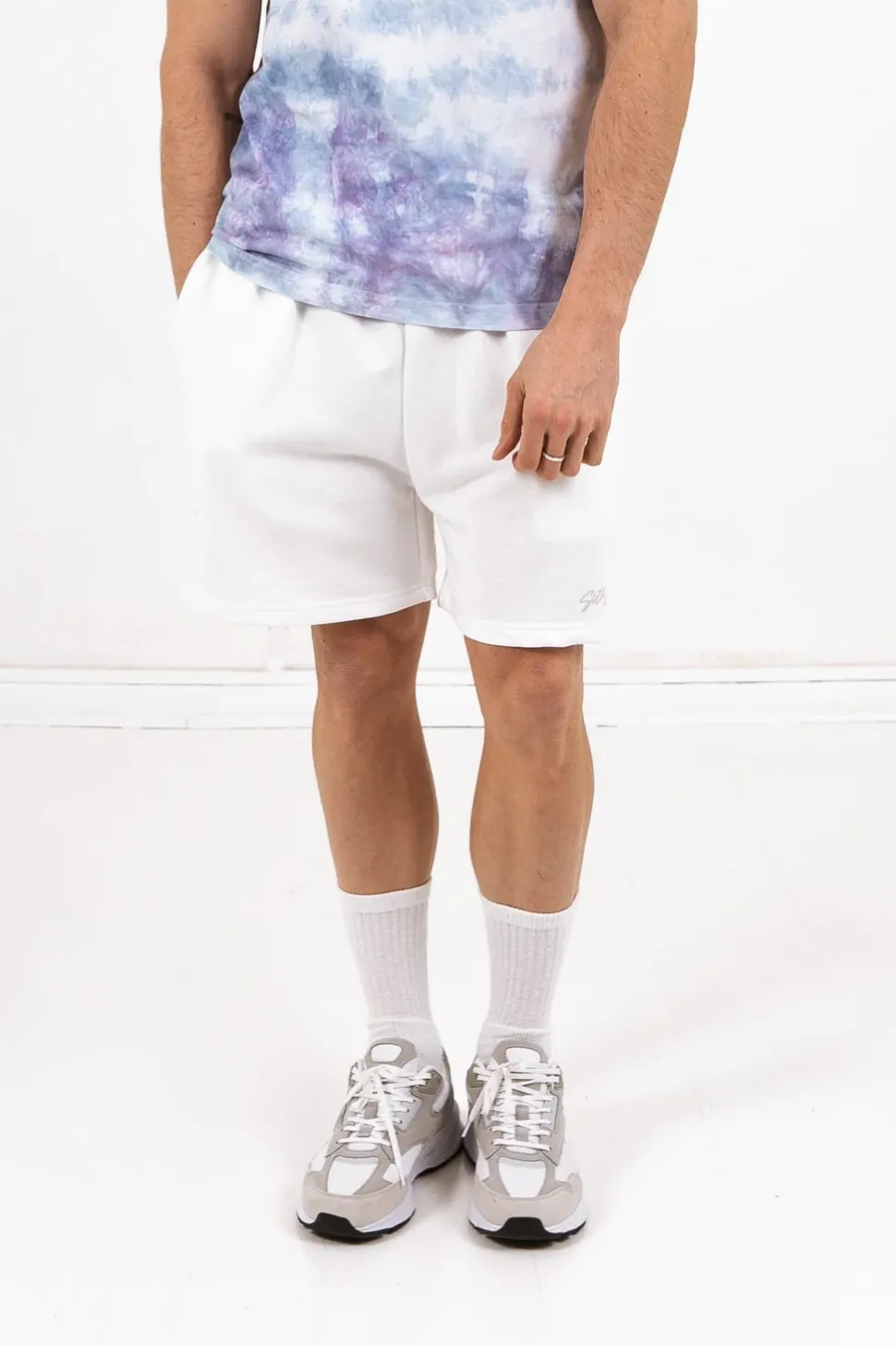 Short Logo Signature Blanc