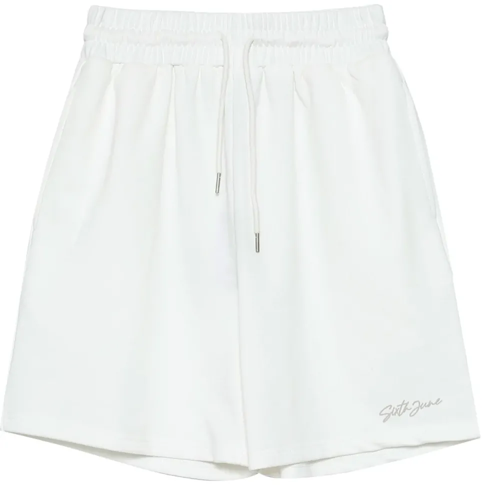 Short Logo Signature Blanc