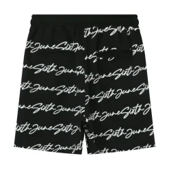 Short Logo Signature Imprime Noir