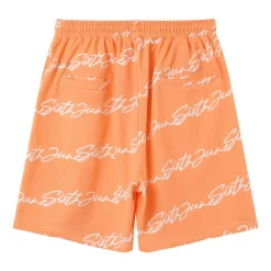 Short Logo Signature Imprime Orange