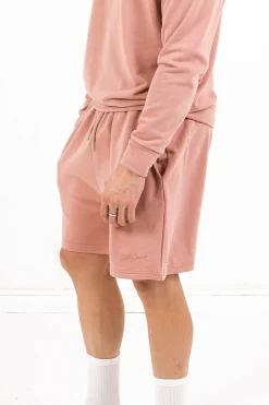 Short Logo Signature Rose Fonce