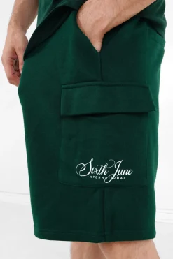 Short Logo Signature Vert Fonce