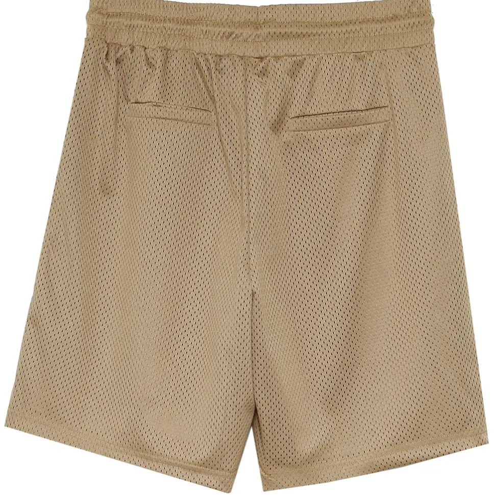 Short Mesh Logo Beige