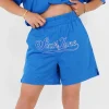 Short Mesh Logo Bleu