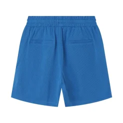 Short Mesh Logo Bleu