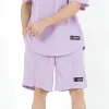 Short Mesh Logo Violet