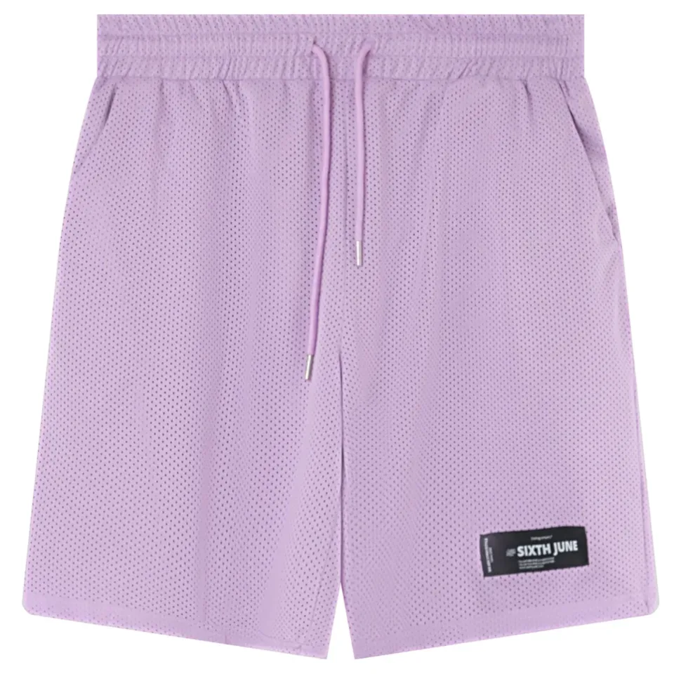 Short Mesh Logo Violet