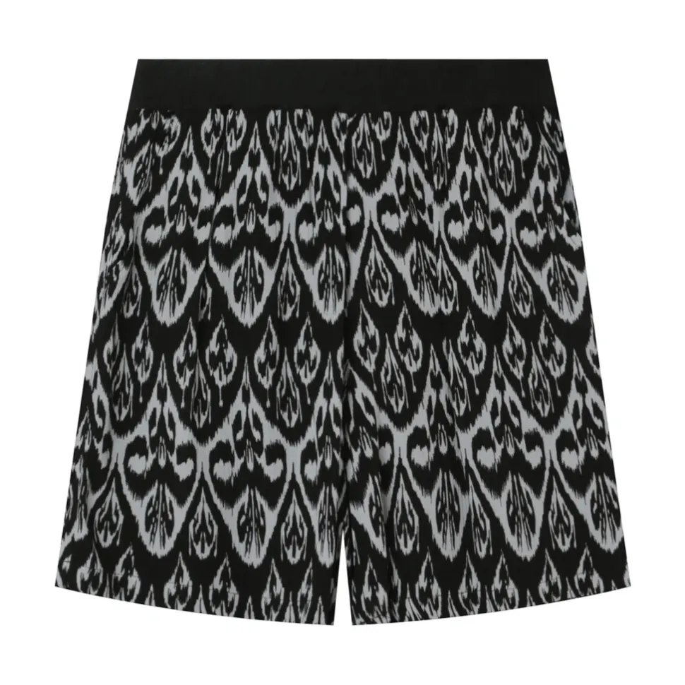 Short Motif Azteque Noir