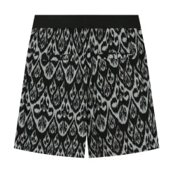 Short Motif Azteque Noir