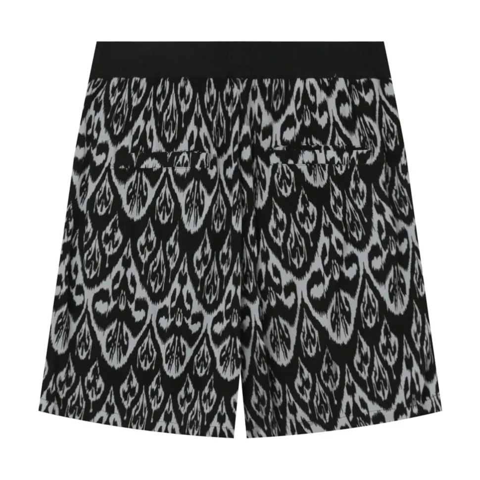 Short Motif Azteque Noir