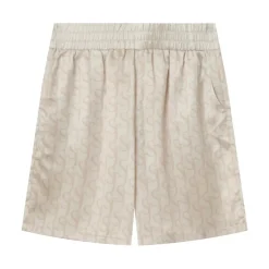 Short Satine Monogramme Beige