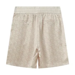 Short Satine Monogramme Beige