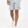 Short Soft Logo Brode Gris
