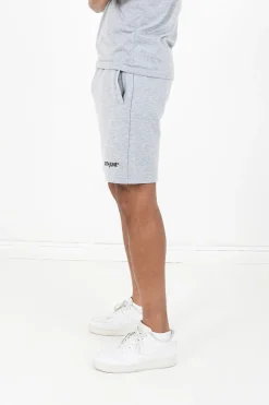 Short Soft Logo Brode Gris