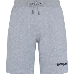 Short Soft Logo Brode Gris