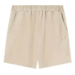 Short Tissu Bouclette Beige Clair