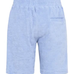 Short Towel Monogramme Bleu Clair