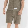 Short Towel Monogramme Vert Kaki