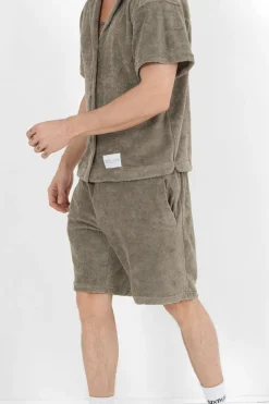 Short Towel Monogramme Vert Kaki