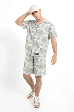 Short Tropical Vert Kaki
