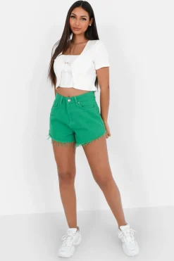 Short Uni Effile Vert Fonce