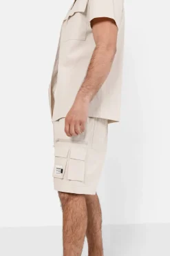 Short Utilitaire Poches Beige