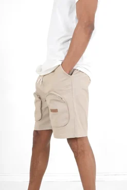 Short Utilitaire Poches Beige