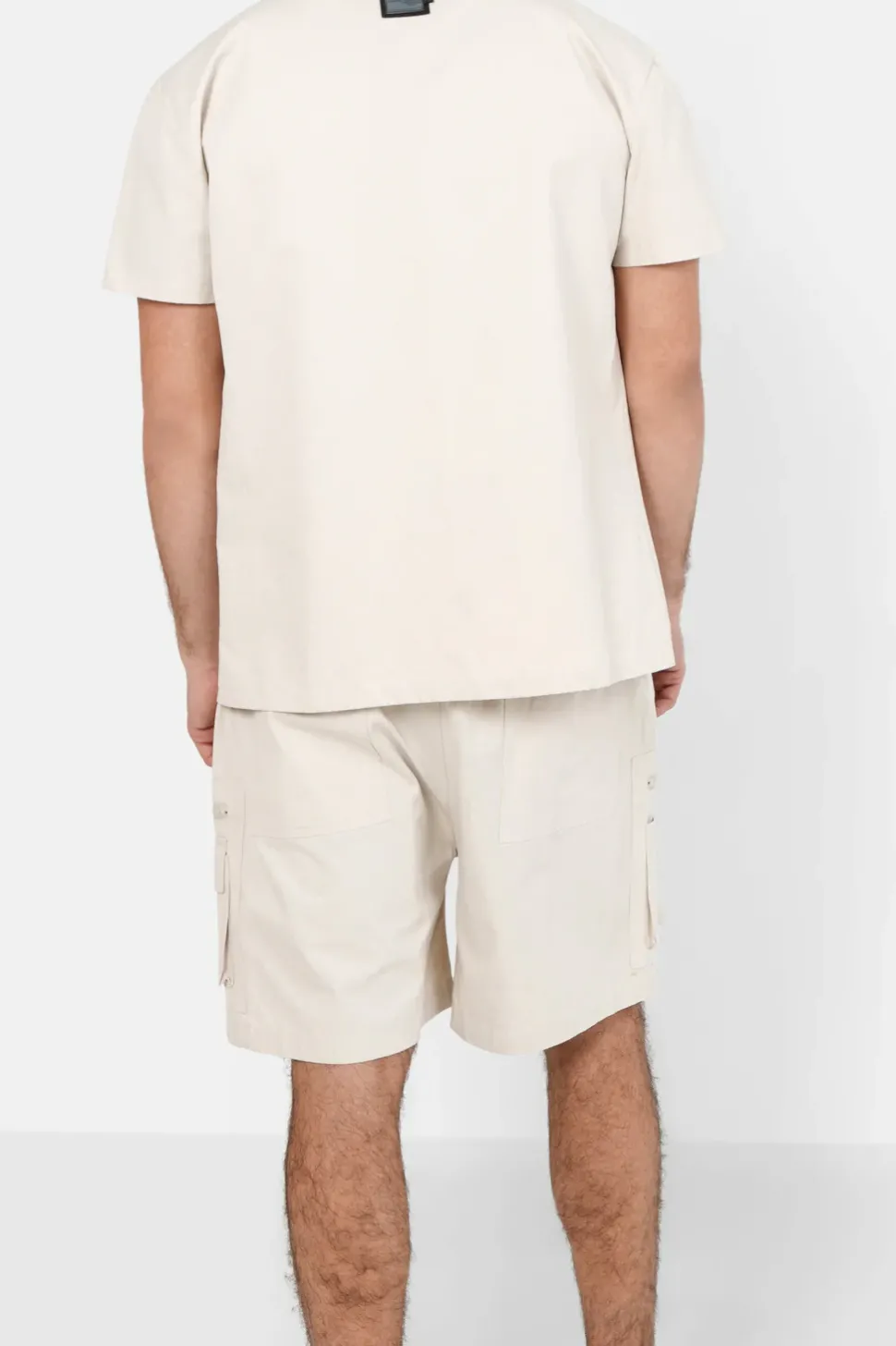 Short Utilitaire Poches Beige