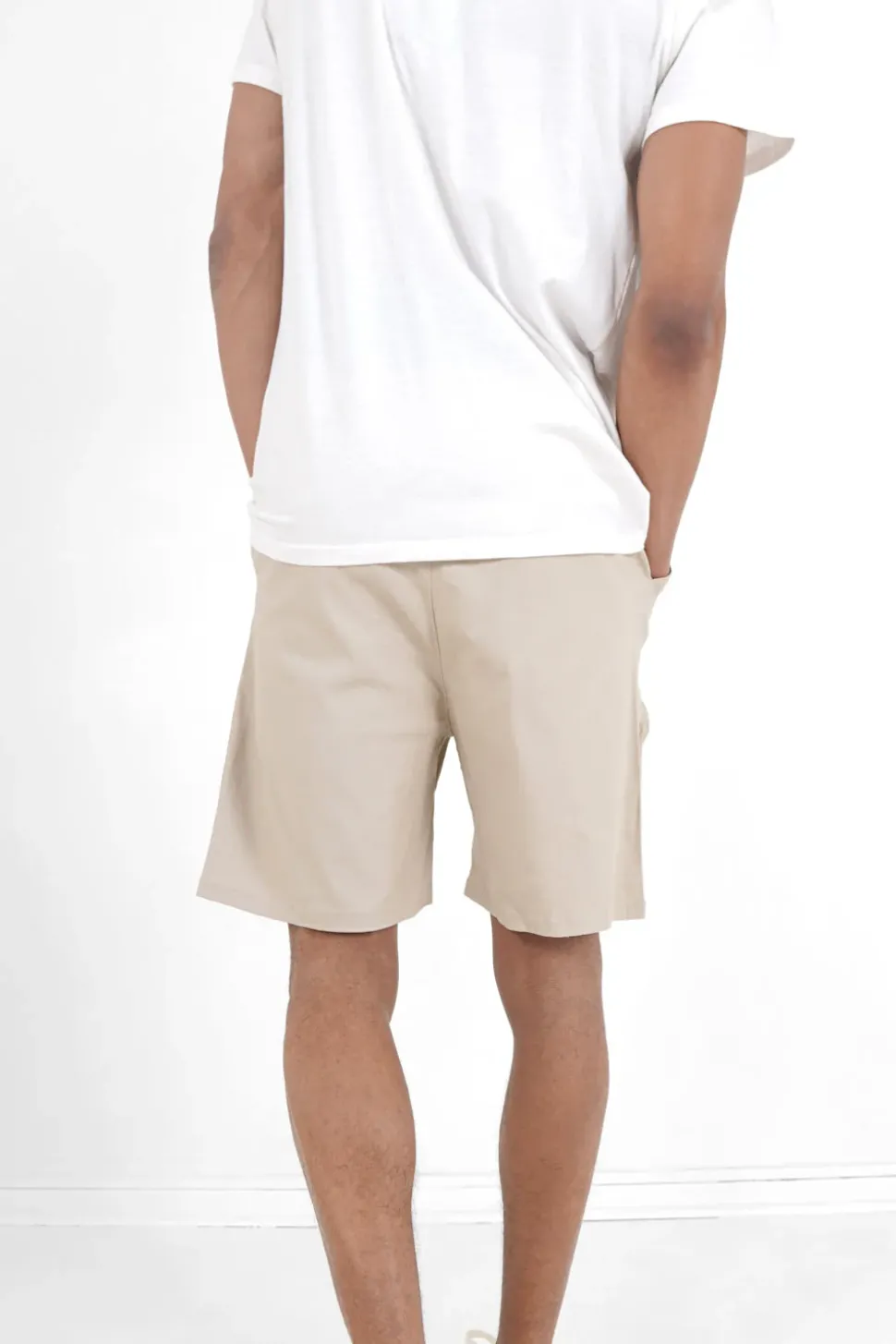 Short Utilitaire Poches Beige