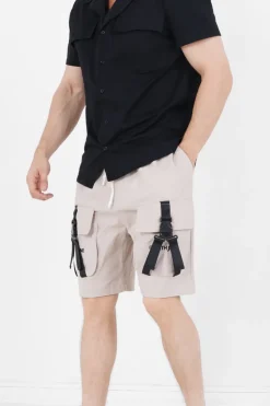 Short Utilitaire Sangles Beige