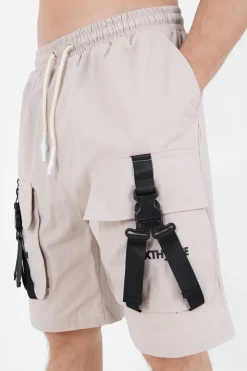 Short Utilitaire Sangles Beige