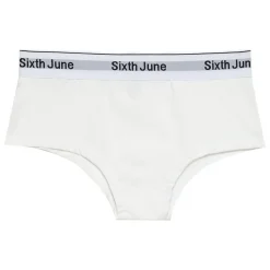 Shorty Long Bande Elastique Blanc