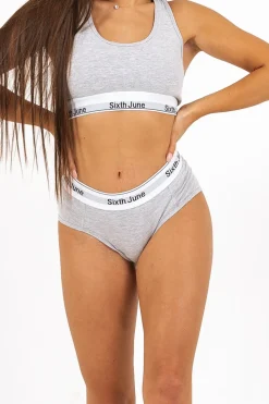 Shorty Taille Haute Gris