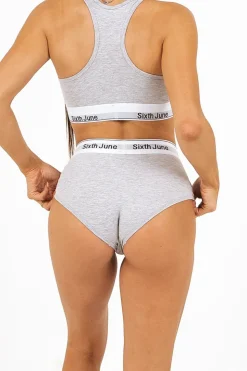 Shorty Taille Haute Gris