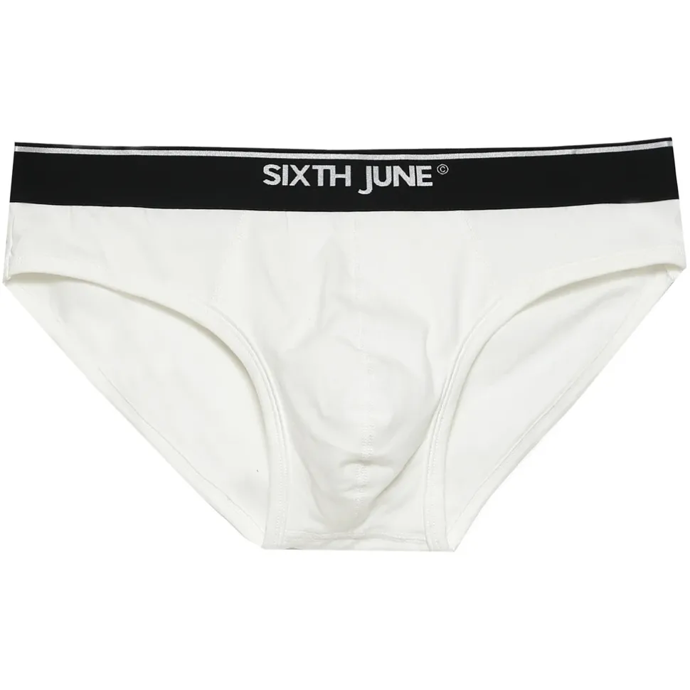 Slip Uni Bande Blanc Casse