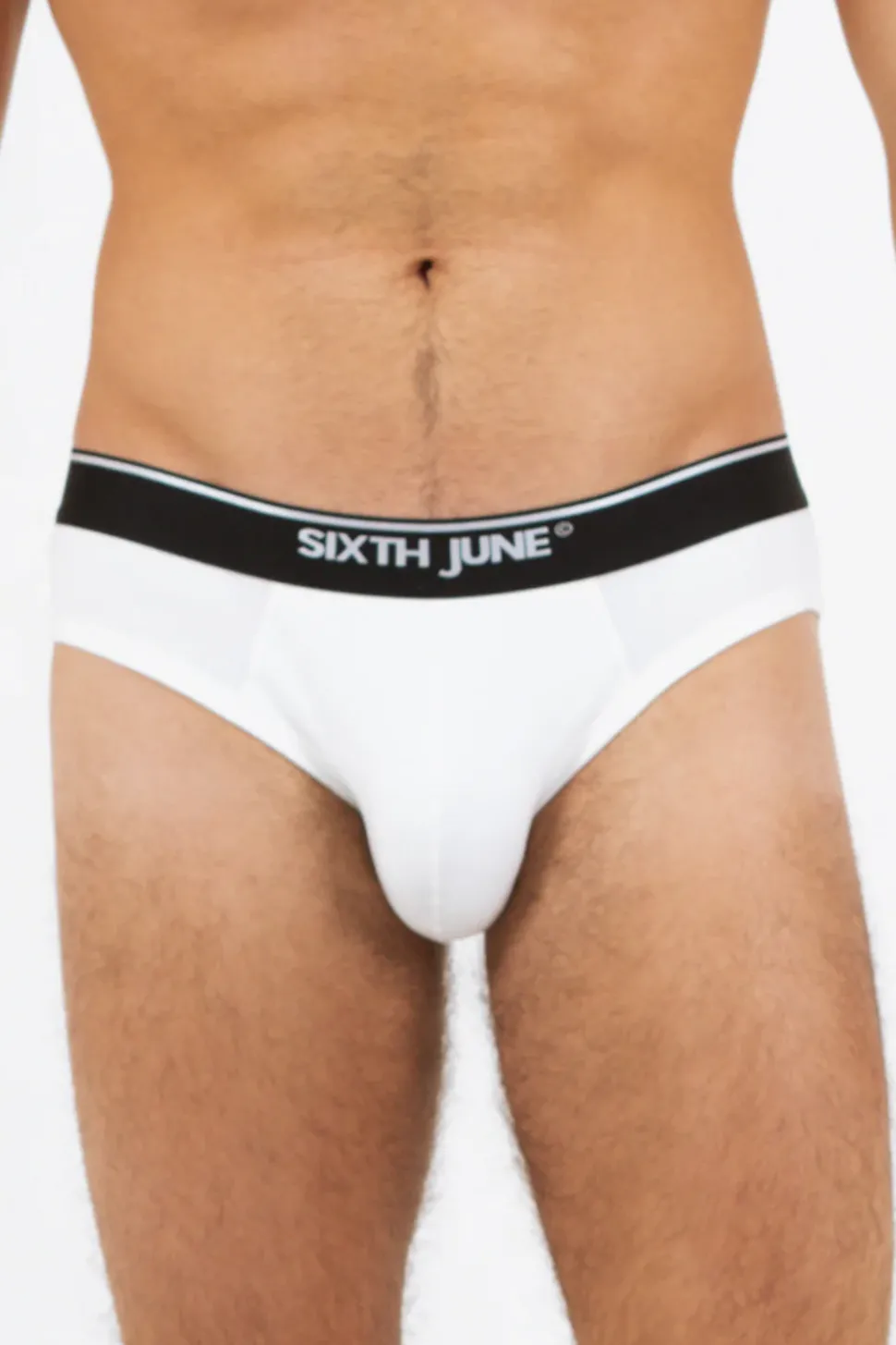 Slip Uni Bande Blanc Casse