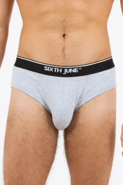 Slip Uni Bande Gris
