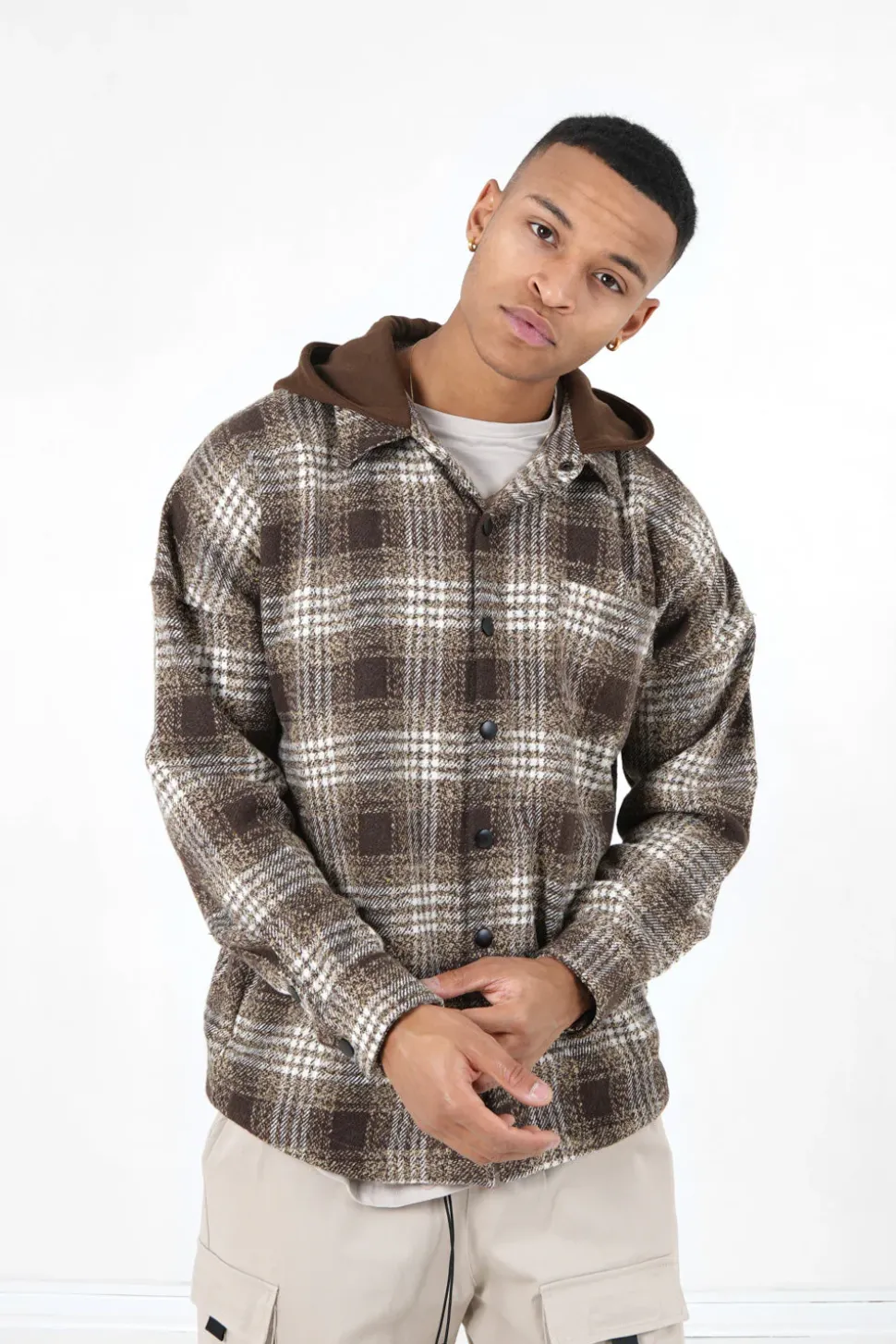 Surchemise Tartan Marron