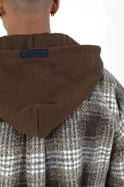 Surchemise Tartan Marron