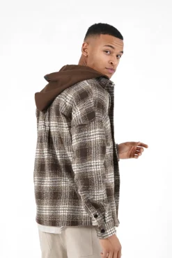 Surchemise Tartan Marron
