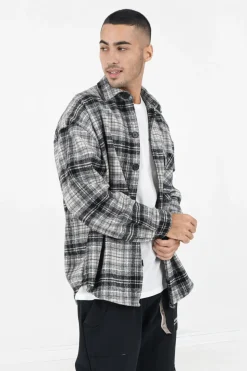 Surchemise Tartan Polaire Noir